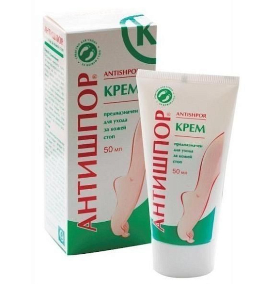 Крем питающий и смягчающий кожу стоп Антишпор,50мл