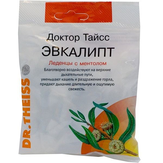 Леденцы эвкалипт с ментолом Dr.Theiss, 50 г