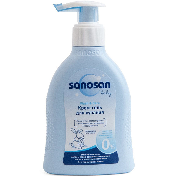 Детский крем-гель для купания Sanosan baby, 200 мл