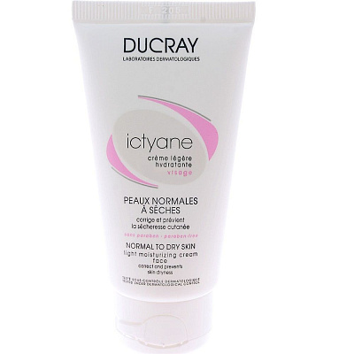Легкий увлажняющий крем Ictyane Ducray, 50 мл