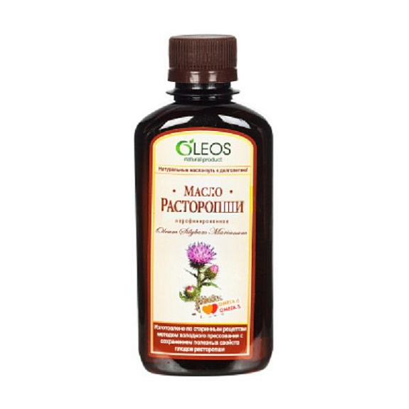 Масло расторопши для защиты печени Oleos, 200 мл