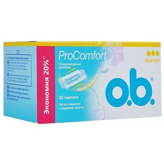 Тампоны ProComfort Normal O.B., 32 шт