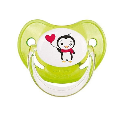 Пустышка латексная анатомическая Penguins 0-6 мес. Canpol Babies, 1 шт