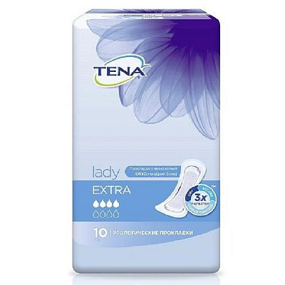 Прокладки урологические Lady Extra для взрослых Tena, 10 шт