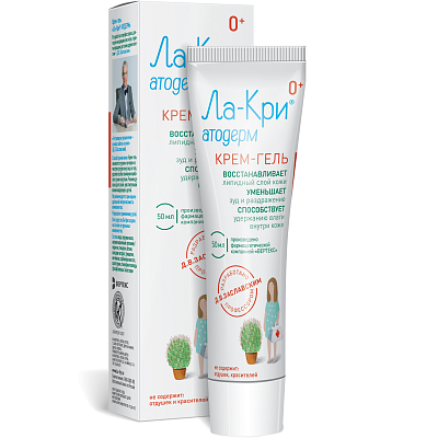 Крем-гель Ла-Кри Атодерм для восстановления липидного слоя кожи, 50 мл