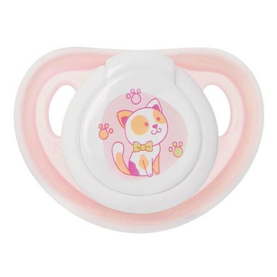 Пустышка силиконовая ортодонтическая с кольцом от 0 мес. Мир Детства, 1 шт