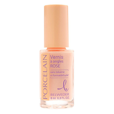 Лак для ногтей розовый фарфор гипоаллергенная формула Belweder, 8 мл