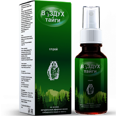 Спрей Воздух тайги для снижения риска инфекционных заболеваний, 30 мл