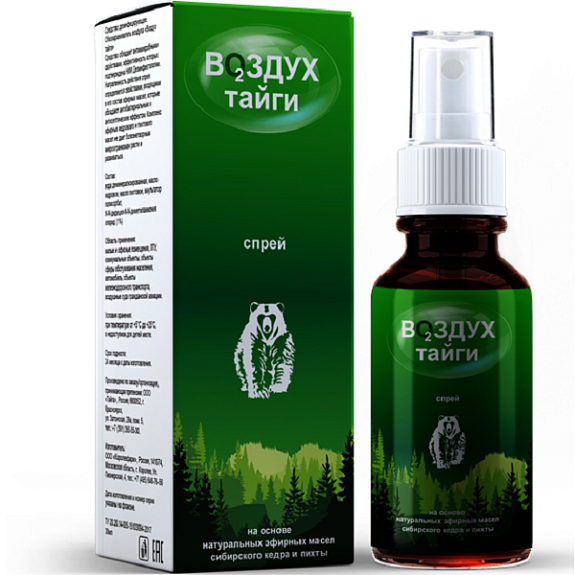 Спрей Воздух тайги для снижения риска инфекционных заболеваний, 30 мл