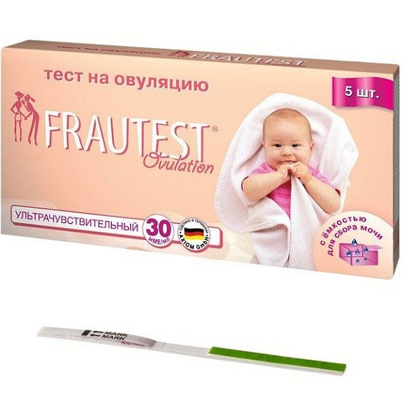 Тест для определения овуляции Frautest, 5 шт