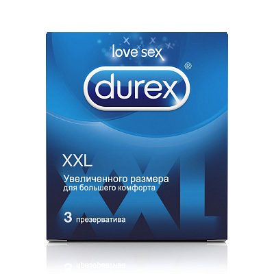 Презервативы размера xxl Durex, 3 шт