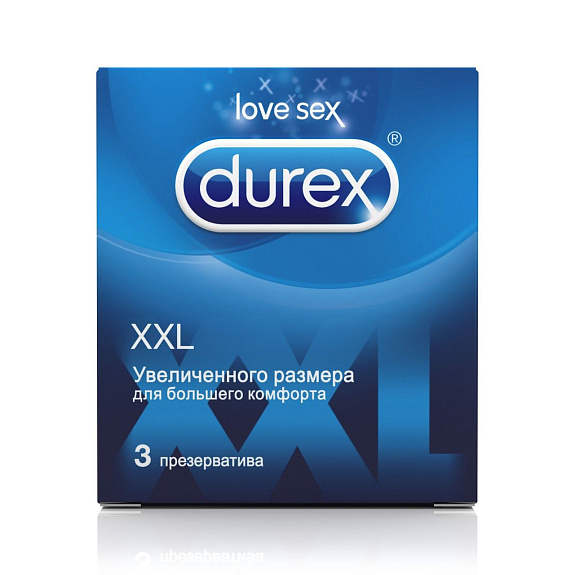 Презервативы размера xxl Durex, 3 шт