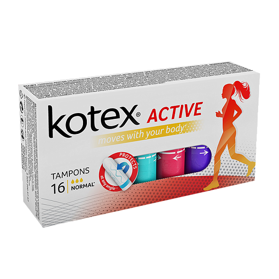Тампоны Active Normal Kotex, 16 шт