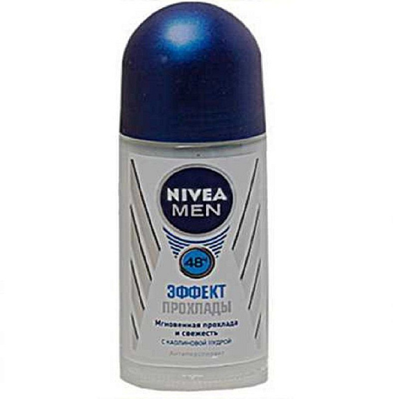 Дезодорант-антиперспирант шариковый эффект прохлады Nivea Men, 50 мл