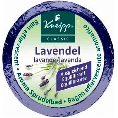 Соль для ванн Kneipp с лавандой шипучие таблетки, 80 г