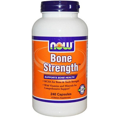 Нау Фудс  Боун Стрэн Крепкие кости Bone Strength  Now Foods, 240 капсул