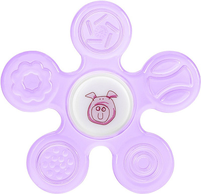 Прорезыватель-спиннер с водой "Хрюшка" Курносики с 4 месяцев 23098