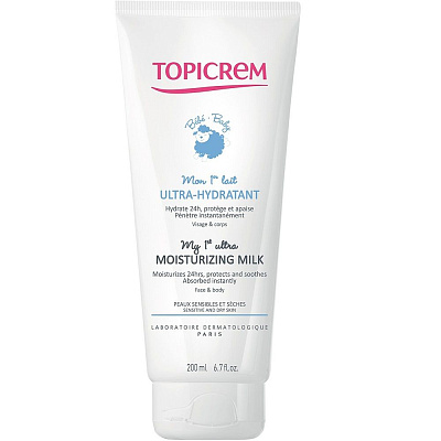 Мое 1-ое Ультраувлажняющее молочко Topicrem, 200 мл
