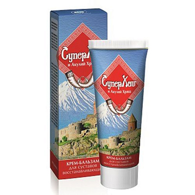 Суперхаш и акулий хрящ крем-бальзам для тела восстанавливающий СуперХаш, 75 мл