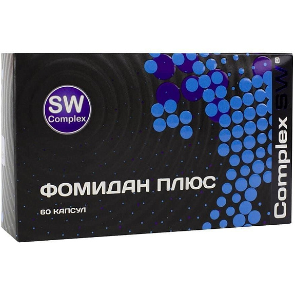 Фомидан плюс Fomidan plus SW Complex 420 мг, 60 капсул