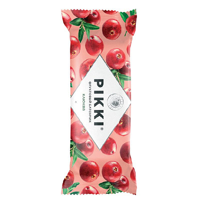 Батончик орехово-фруктовый pikki клюква-яблоко Клинские снеки, 25 г