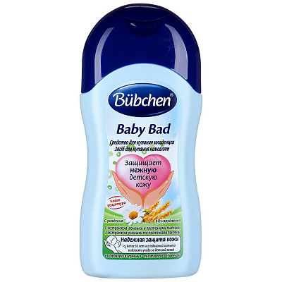 Средство для купания младенцев с ромашкой протеинами пшеницы Bubchen, 200 мл
