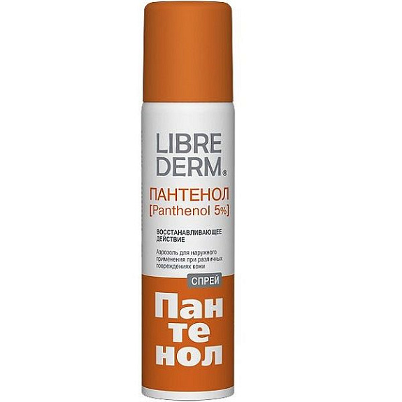 Восстанавливающий спрей Librederm Пантенол при различных повреждениях кожи, 58 г