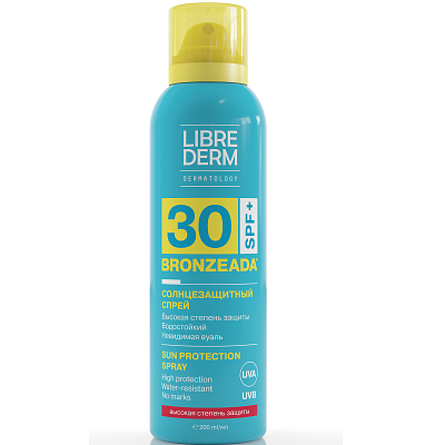Солнцезащитный спрей Librederm Bronzeada SPF30, 200 мл