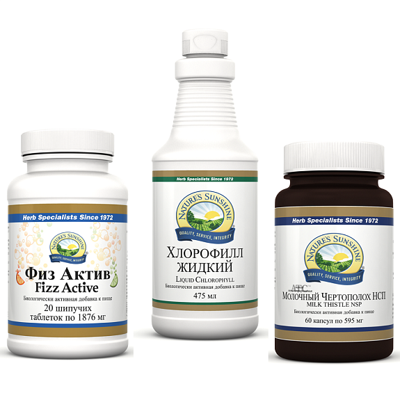 Набор "Детокс" Kit Detox для очищения организма NSP, 3 шт