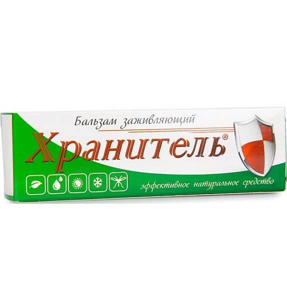 Натуральный заживляющий бальзам для ран Хранитель, 30 мл