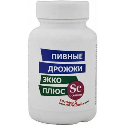 Дрожжи пивные с селеном Экко плюс, 0.45 г, 100 шт