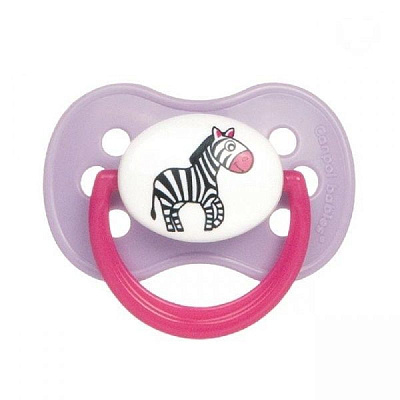 Пустышка латексная круглая Animals 6-18 мес. Canpol Babies, 1 шт