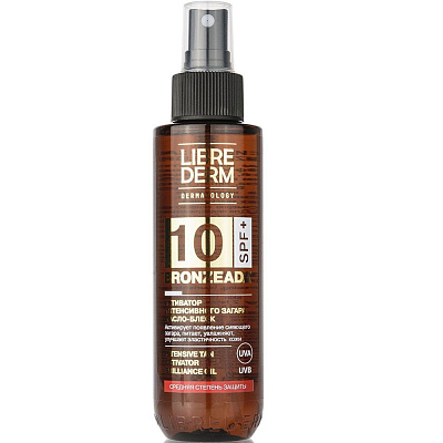 Масло-блеск активатор интенсивного загара SPF10 Librederm Bronzeada, 150 мл