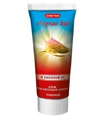 Крем для ног золотой ус при пяточной шпоре Акулий жир, 75 мл