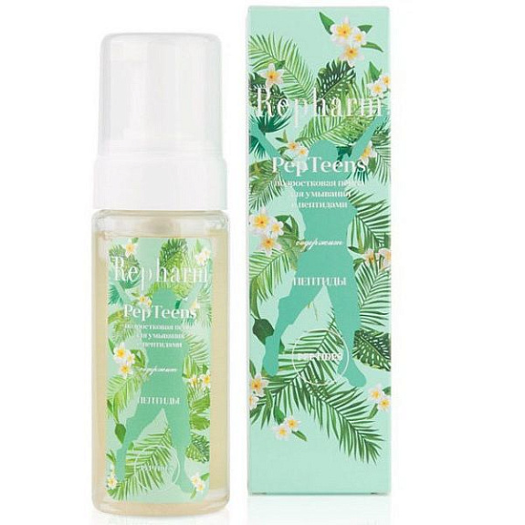 Подростковая пенка для умывания с пептидами PepTeens Repharm, 150 мл