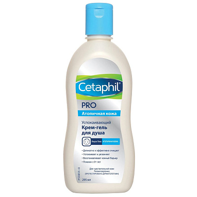 Успокаивающий крем-гель для душа Cetaphil Pro для атопичной кожи, 295 мл
