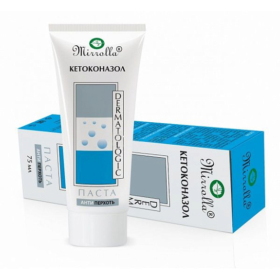 Паста для волос против перхоти с кетоконазолом Mirrolla, 75 мл