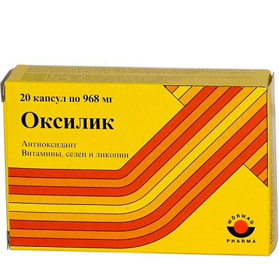Препарат Оксилик для антиоксидантной защиты организма, 20 шт