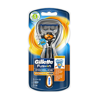 Бритва fusion proglide power с технологией flexball с 1-ой кассетой Gillette