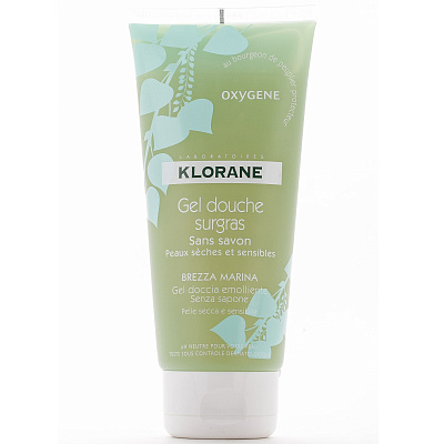 Гель для душа увлажняющий кислород Klorane, 200 мл
