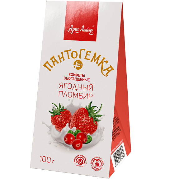 Конфеты Пантогемка плюс Ягодный пломбир Арт Лайф, 100 г
