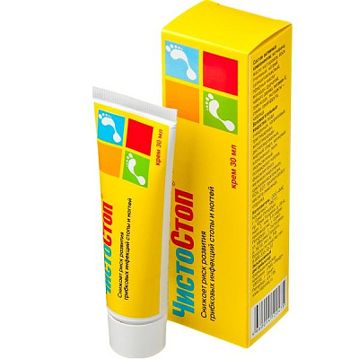 Крем для ног Чистостоп для снижения риска развития грибковых инфекций, 30 мл