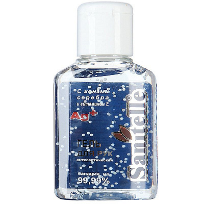 Гель для рук с витамином Е с ионами серебра Sanitelle, 50 мл