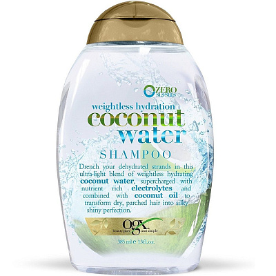 Шампунь с кокосовой водой Невесомое увлажнение OGX, 385 мл