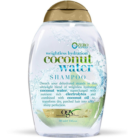 Шампунь с кокосовой водой Невесомое увлажнение OGX, 385 мл