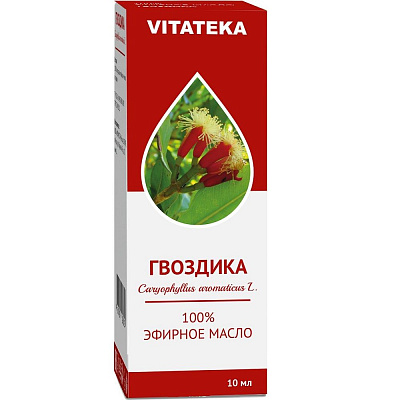 Эфирное масло гвоздики Vitateka, 10 мл
