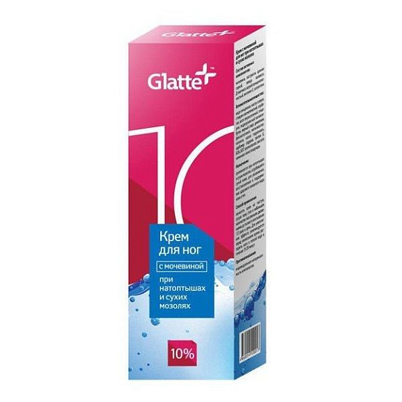 Крем-пена для ног Glatte Intensive 10%, 125 мл.