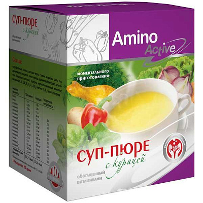 Суп-пюре с курицей, обогащенный витаминами Арт Лайф, 10 шт