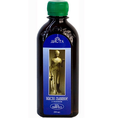 Масло льняное с селеном для здоровья и сохранения красоты кожи, ногтей и волос, 250 мл