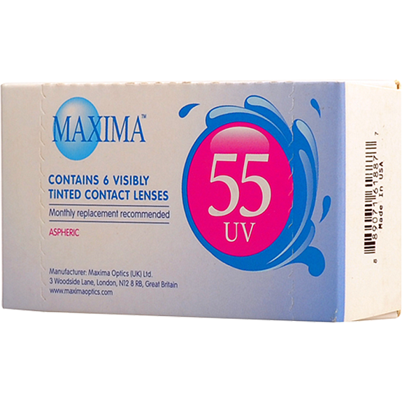 Контактные линзы Maxima 55 UV Aspheric 8,6 (14,2) -4.75, 6 шт